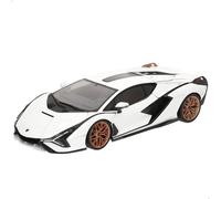 Burago maqueta coche lamborghini sián fkp 37 blanco 1:18