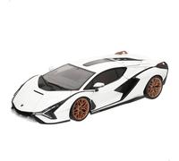 BBurago Coche a escala Lamborghini Sián FKP 37 – Escala 1:18 Blanco con detalles negros