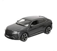 Burago Maqueta coche Lamborghini Urus, Escala 1:18, Carrocería en gris con detalles realistas, Fabricado en die-cast metal, Puertas y capó de apertura manual, Interior detallado (78090)
