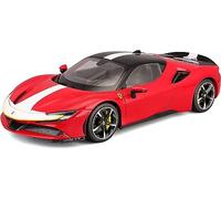 2020 Ferrari SF90 Stradale Assetto Fiorano Rojo 1:18 Bburago Signature Series 16