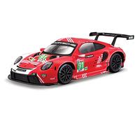 Burago - May Cheong GROUP-BBURAGO-1/24 Racing-Porsche 911 RSR Lemans 2020-Rojo-Vehículo para niños a Partir de 3 años-28016, 28016, Rojo