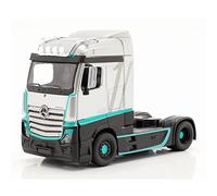 Burago - Modelo Compatible con Mercedes Actros Gigaspace Silver Escala 1:43 Camión
