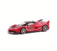 BURAGO para Ferrari FXXK a de Coche Compatible para Coleccionistas - 1:43 Réplica de Carreras de Aleación con Acción de Empuje, para Ferrari, Juguete o Vehículo de Exhibición
