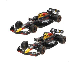 Burago Set 2 coches 1:43 Oracle Red Bull RB20 Max Verstappen y Sergio Pérez F1 2024