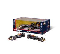 Burago Set 2 Coches Red Bull SF-24 Sergio Pérez y MAX Verstappen, 1:43, Réplicas Oficiales F1 Temporada 2024, Cuerpo Die-Cast, Diseño Fiel Original, Coleccionistas y Fans (78510)