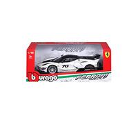 Burago Maqueta Coche Ferrari FXX-K Evo #70, Escala 1:18, Modelo de colección con carrocería detallada, Interior realista y acabados premium, Ideal para exhibición (78071)