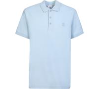 Burberry Branded Circle Logo Sky Blue Polo Shirt