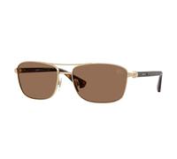 Burberry Hombre Burberry BE3163 110973 Gafas de sol Metal Oro Marrón Cuadrada Normal