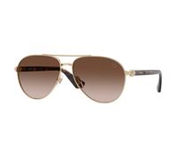 Burberry Hombre Burberry BE3167 110913 Gafas de sol Metal Oro Marrón Piloto Normal Sombreado