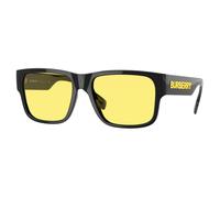 Burberry Hombre Burberry BE4358 KNIGHT 300185 Gafas de sol Inyectado Negro Amarillo Cuadrada Normal