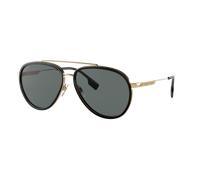 Burberry Hombre Sunglass BE3125 Oliver - Color del Marco: Oro, Color de la Lente: Polarizadas gris oscuro