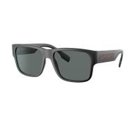 Burberry Hombre Sunglass BE4358 Knight - Color del Marco: Negro Mate, Color de la Lente: Polarizadas gris oscuro