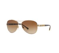 Burberry Mujer Burberry BE3080 114513 Gafas de sol Acero Oro Marrón Piloto Normal Sombreado