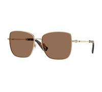 Burberry Mujer Burberry BE3158 110973 Gafas de sol Metal Oro Marrón Cuadrada Normal