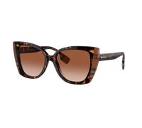 Burberry Mujer Sunglass BE4393 Meryl - Color del Marco: Habana oscuro/marrón de cuadros, Color de la Lente: Marrón Degradado