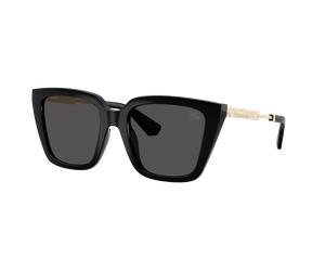 Burberry Mujer Sunglass BE4473U - Color del Marco: Negro, Color de la Lente: Gris Oscuro