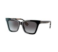 Burberry Mujer Sunglass Elsa - Color del Marco: Negro, Color de la Lente: Gris claro y azul oscuro degradado