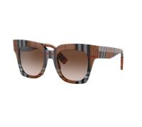 Burberry Mujer Sunglass Kitty - Color del Marco: Cuadros marrón, Color de la Lente: Marrón Degradado