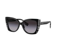 Burberry Mujer Sunglass Meryl - Color del Marco: Black/Check White Black, Color de la Lente: Gris Degradado