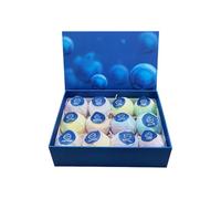 Burbuja de baño espumosa - 12 unidades efecto refrescante y fragancias delicadas, bombas de baño, para ducha, spa, cumpleaños, niños y niñas, regalo cesta San