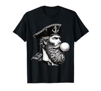 Burbuja de chicle del mar del Norte Frisia Oriental Capitán Marinero Camiseta