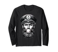 Burbuja de chicle del mar del Norte Frisia Oriental Capitán Marinero Manga Larga