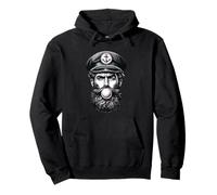 Burbuja de chicle del mar del Norte Frisia Oriental Capitán Marinero Sudadera con Capucha