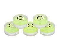 Burbuja de espíritu, 5 uds, Herramienta de medición de 15 mm de diámetro, Mini burbuja de nivel redondo para balanza, regla de medida de madera, nivel de burbuja