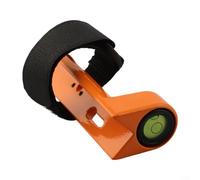 Burbuja de nivel de ángulo recto para varilla estándar, vial ajustable, aluminio fundido a presión, naranja, para poste de centrado(B)