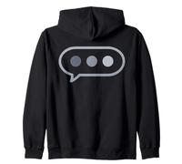 Burbuja de Texto Divertido Alguien está escribiendo Mensaje Sudadera con Capucha