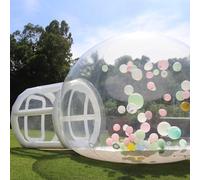 Burbuja inflable de 10 pies, casa de PVC transparente para exteriores con soplador, perfecta para fiestas, eventos y diversión en el patio trasero, duradera, resistente a la intemperie, fácil de