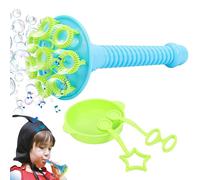 Burbuja para niños, Burbujas para niños,3X Fabricante de Burbujas - Burbujas de de Trompeta Manual Que soplan Juguete con Bandeja para el Picnic del Patio Trasero de Viajes