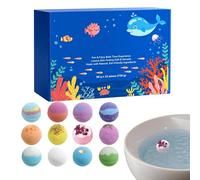 Burbujas de Baño,con Juguetes Fragancia Limpiador | 12 Piezas De Bolas De Baño Espumosas Para Niños | Para Mujer, Mamá, Esposa, Abuela, Chicas, Hogar y Viaje