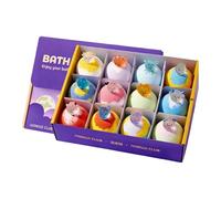Burbujas de Baño para Adultos,12 Bolas de Baño de Sal Aromáticas con | Con juguetes incluidos y burbujas de baño,para Niñas, Mujeres, Madres y Abuelas en Casa, Viajes
