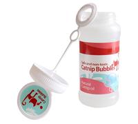 Burbujas para gatos - 120 ml burbujas de jabón con aroma a hierba gatera, juguete interactivo de burbujas de gran capacidad | para uso en interiores y exteriores, hogar, salón, césped, patio, más