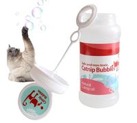 Burbujas para gatos - Burbujas de jabón de hierba gatera para interiores y exteriores, juguete con sabor a hierba gatera, gran capacidad, seguro, para el hogar y el patio