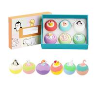 Burbujeador De Baño: Juego De Aromaterapia Hecho A Mano De 6 Piezas, Vaporizador De Ducha Con Fragancia, Juguete De Animal En El Interior, Paquete De Regalo De Relajación De Spa, Juego De Bie