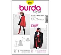 Burda 2435 - Patrones para disfraz Cape de carnaval (Hombre & Mujer, Talla 36 - 60) niveles 1 Super Easy