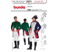 Burda 2471 - Patrones para disfraz Napoleon de carnaval 1.3603.L12 (para hombre, talla 46 - 58) niveles 3 Medio