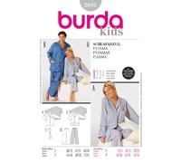 Burda 2691 patrón Pijama (Hombre & Mujer, Talla 38 - 48/44 - 54) niveles 1 Super Easy