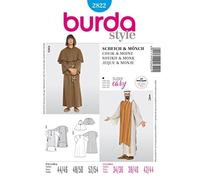 Burda 2822 - Patrones para disfraz Caftán de carnaval (Mujer, Talla 44 - 54) niveles 1 Super Easy
