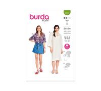 Burda 5733 Vestido Blusa Misses ' Patrón de Costura Tallas 10-22 Skill : Fácil