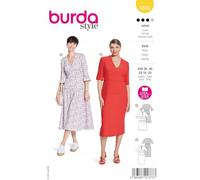 Burda 5820 - Patrón de costura para vestido de mujer (talla 36-46)