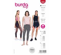 Burda 5850 - Patrón de costura para mujer (talla 34-48) Level 1 Super Easy