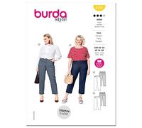 Burda 6103 - Patrón de costura para pantalón de mujer (tallas 44-54, nivel 3, talla mediana)