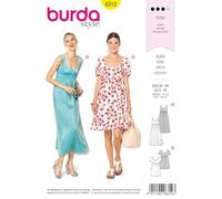 burda 6312 - Patrón de costura para vestidos de verano para mujer (tallas 32-44)