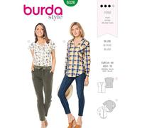burda 6326 - Patrón de costura para blusas de mujer (tallas 34-44)