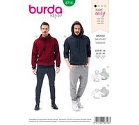 Burda 6718 Patron de Sweatshirt, Tela, Blanco