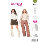 Burda 6735patron de Pantalon, Blanco, 1 Stck