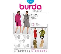 burda 8292 - Patrón de costura para abrigo de mujer (talla 36-46)